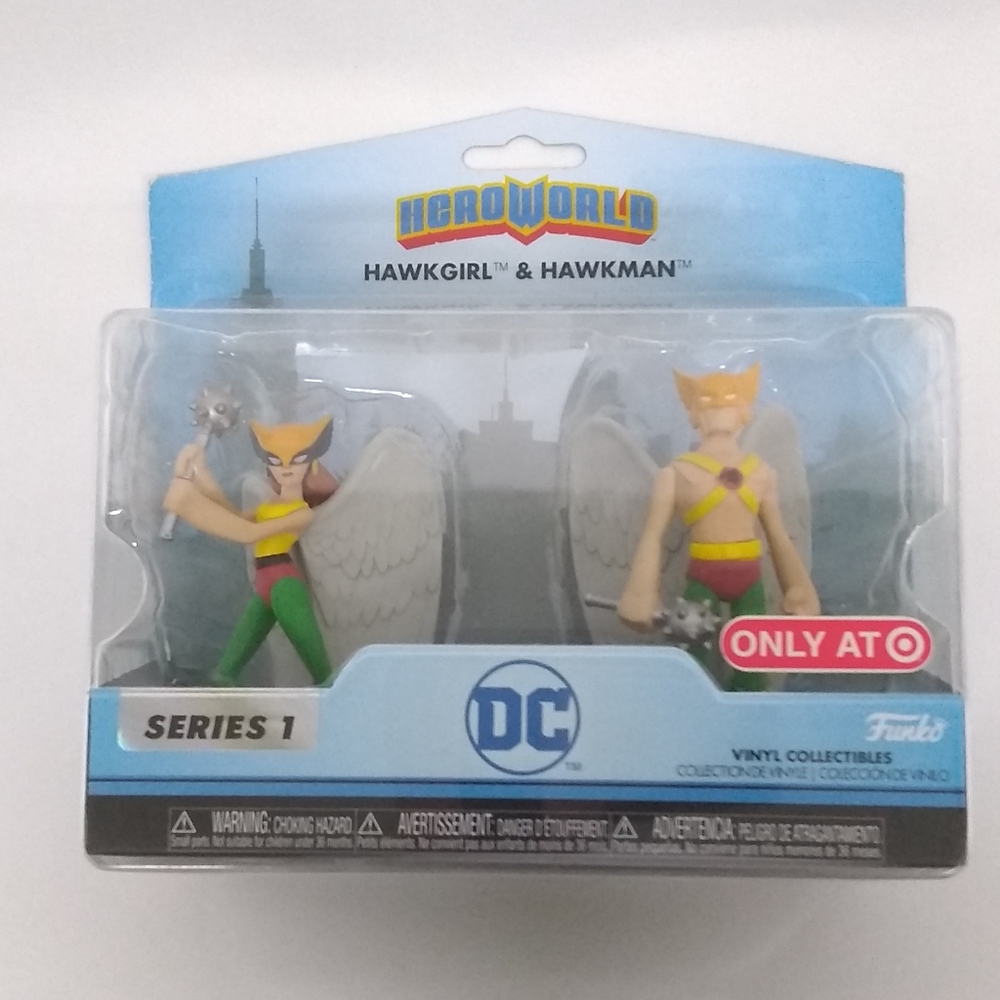 Heroworld HAWKGIRL™ & HAWKMAN ™ Vinyl Funko.DC